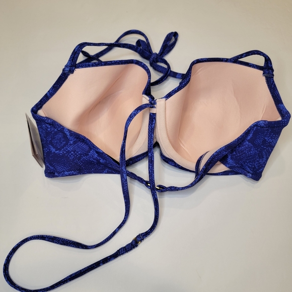 Smart & Sexy Swim Secret Halter Bikini Top | Electric Python Size 34DD NEW! - Picture 12 of 12